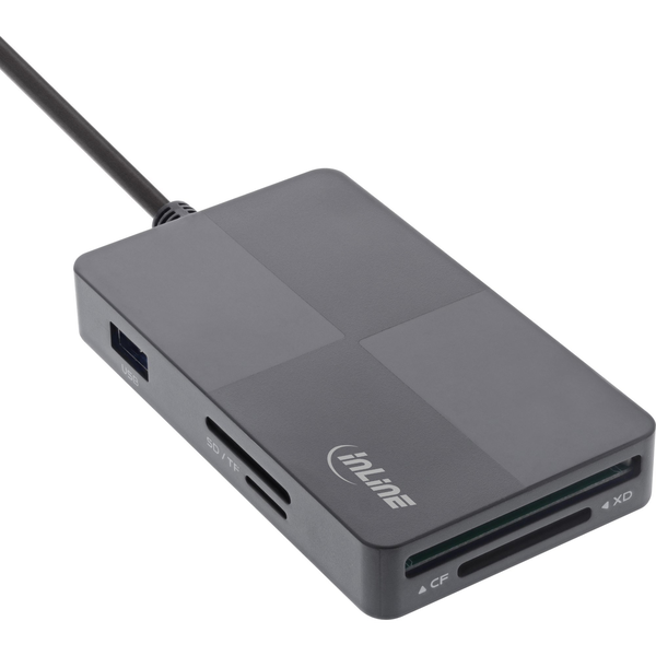 InLine 66772F lettore di schede USB Grigio