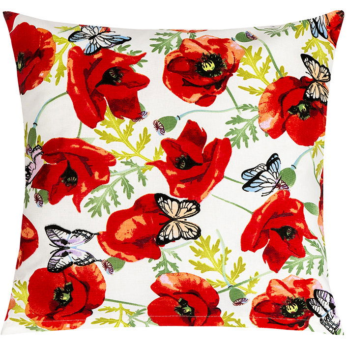 Bellatex Berta párna, 45 × 45 cm 55/612, pipacs (13010)