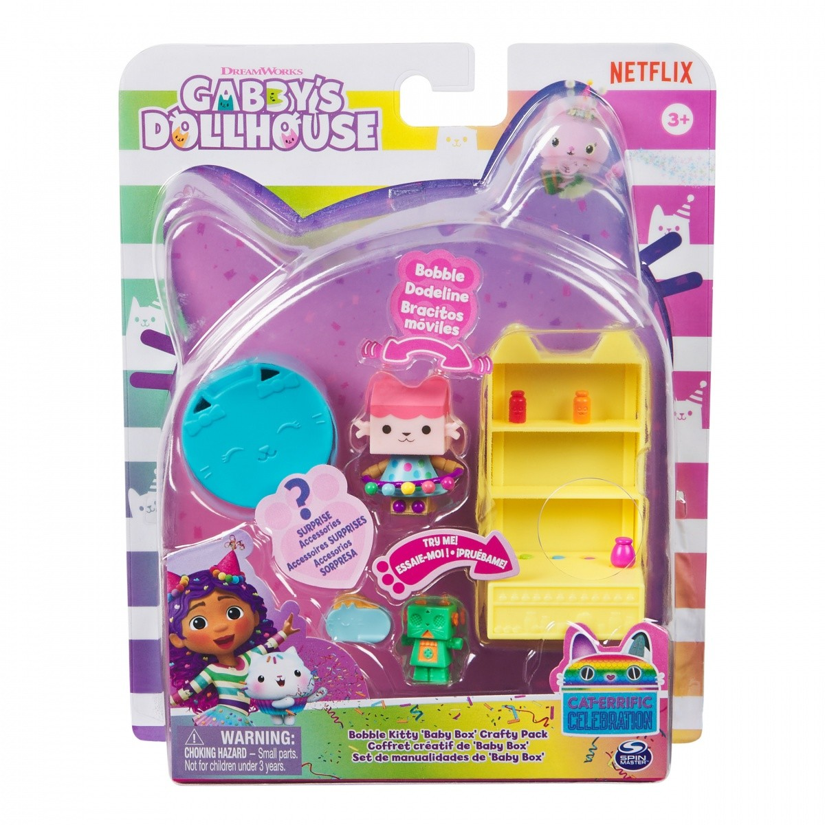 Spin Master Gabby babaháza Bobble KitFurn Bby Box figura szett (6068602/20144757)