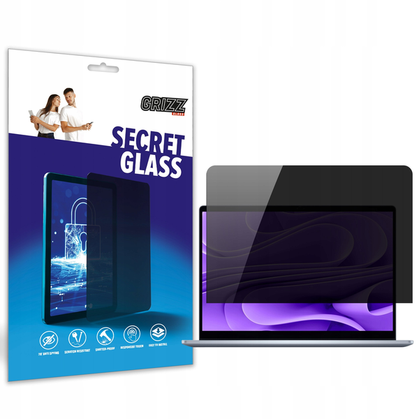 Matowe szkło prywatyzujące GrizzGlass SecretGlass do Dell Pro 14 Plus
