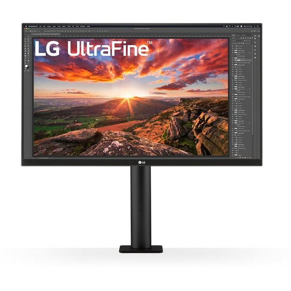LG UltraFine Ergo LED display 68,6 cm (27") 3840 x 2160 px 4K Ultra HD Černá