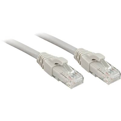 RJ45 Hálózat Csatlakozókábel CAT 6 U/UTP 30.00 cm Szürke Védővel LINDY (45400)