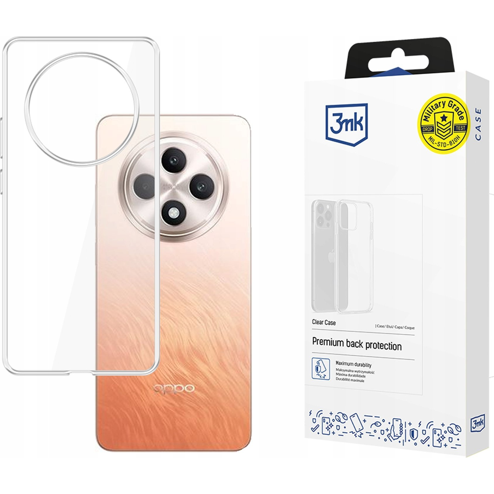 3mk Átlátszó Telefontok OPPO Reno 12 F\Fs (3MK6360)