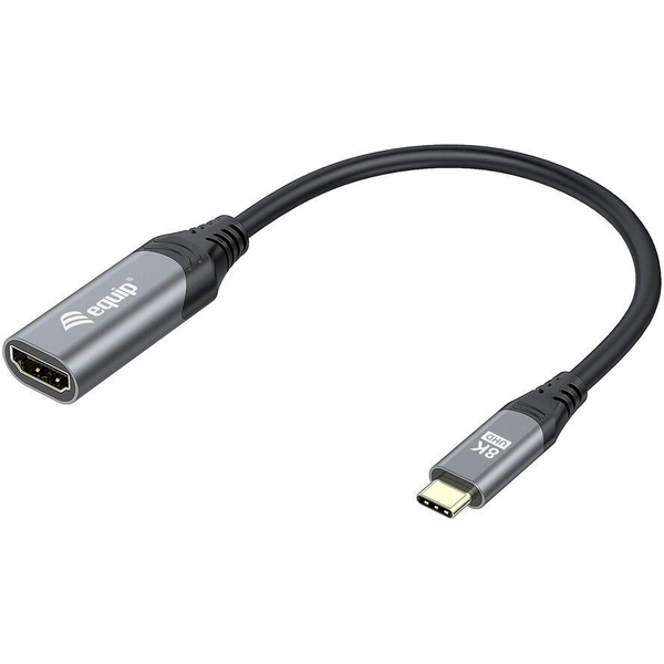 Equip 133492 προσαρμογέας καλωδίου βίντεο 0,15 m USB Type-C HDMI Μαύρος (Μαύρο), Γκρι