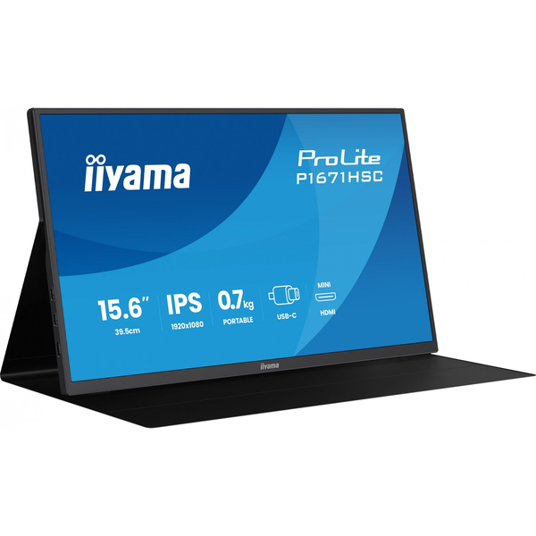 Iiyama ProLite P1671HSC-B1 преносим монитор 15,6" Full HD IPS