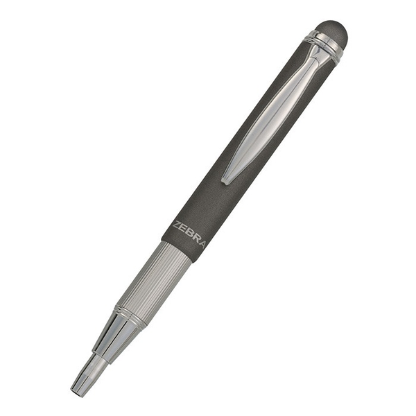 Zebra Telescopic Metal Sytlus teleszkópos grafitszürke golyóstoll - 0,24 mm/Kék