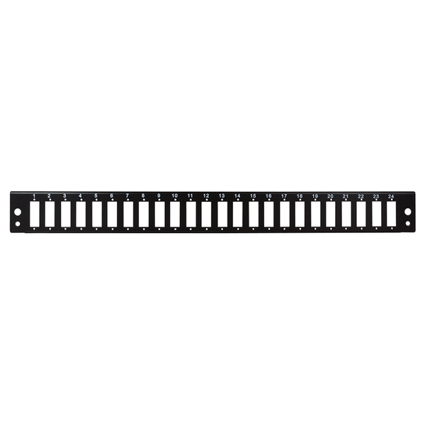 Logilink Fiber Front Panel 24 SC-Duplex or LC-Quad, black