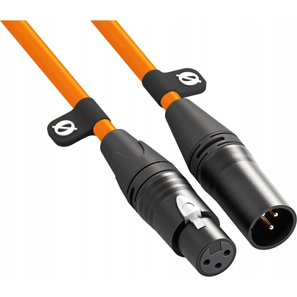 Premium XLR-Kabel XLR3M-O orange (orange, 3 Meter)