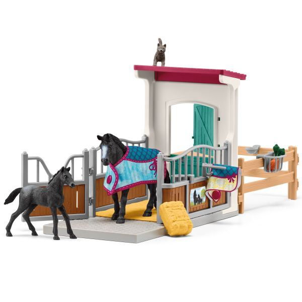 TM Toys Schleich: Horse Club Lóbox kancával és csikóval 42611 (SLH42611) (SLH42611)