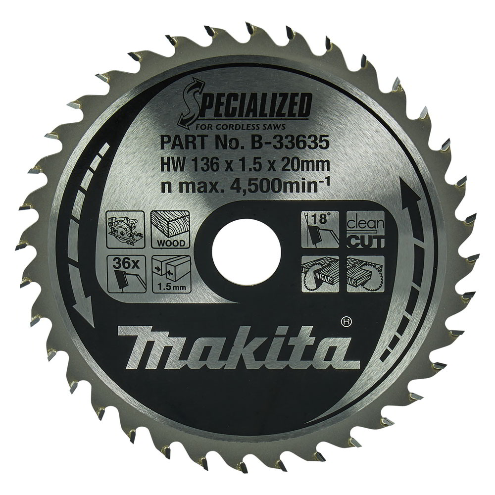 Makita B-33635 136mm Körfűrészlap (B-33635)