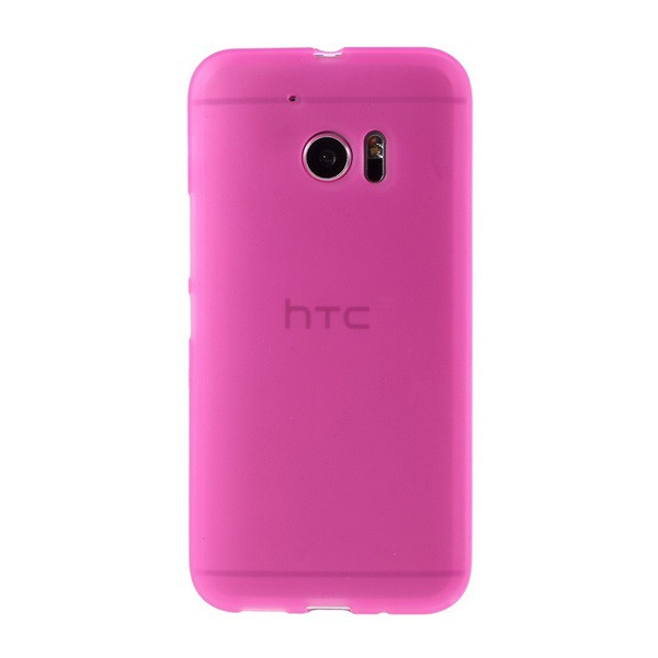 Szilikon telefonvédő (matt) RÓZSASZÍN [HTC 10] (5996457652471)