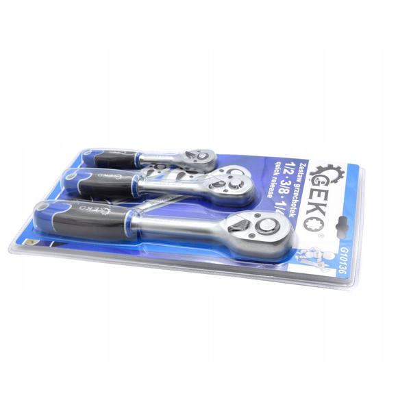 Zestaw grzechotek 1/2 3/8 1/4 quick release (10)