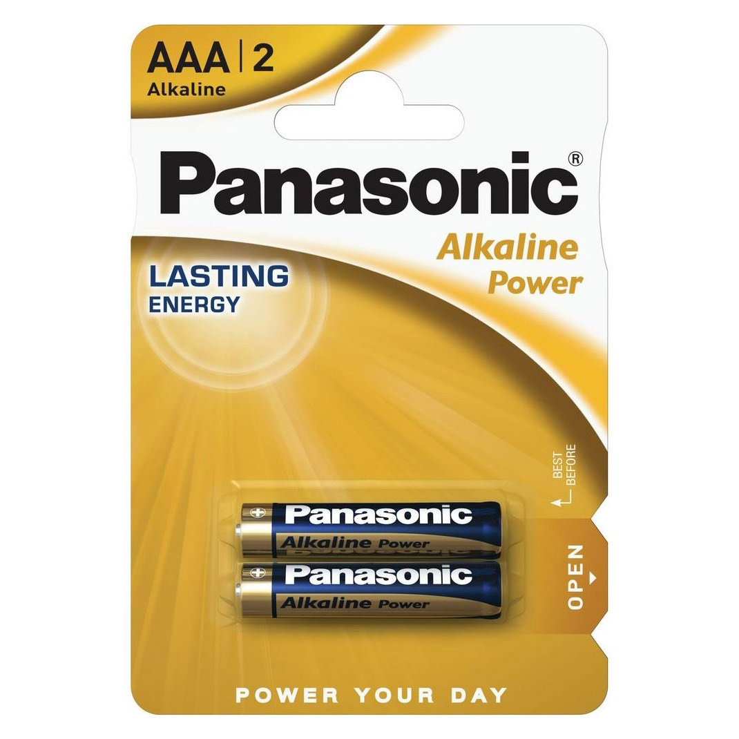 Panasonic 1.5V Alkáli AAA ceruza elem Alkaline Power (2db / csomag) (LR03APB/2BP) (LR03APB/2BP)