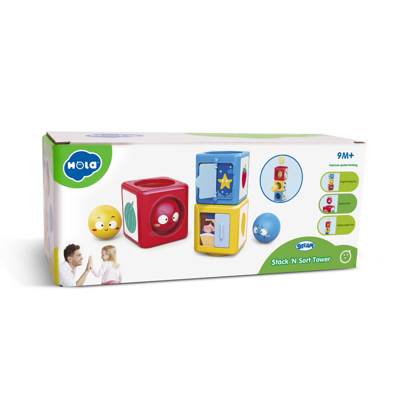 Ramiz Válogató Kockatorony Labdákkal (HolaE7991)