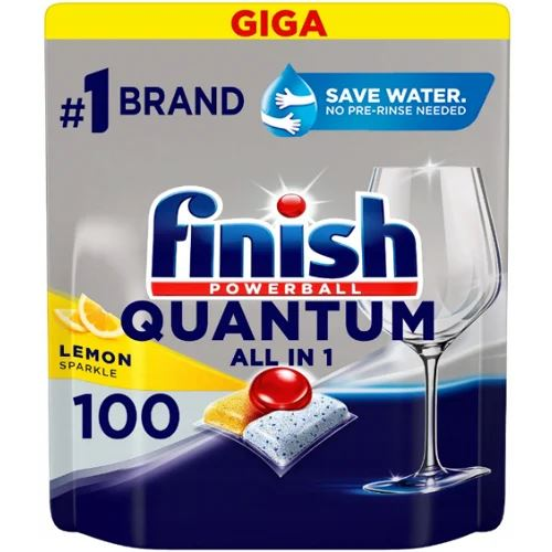 Finish Quantum All in 1 Lemon Sparkle mosogatógép tabletta 100db (5908252006465)