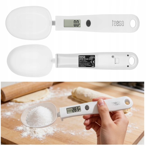 Tehtnica kuhinjska z žlico TEESA TSA0816,  0,3 kg, LCD