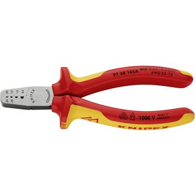KNIPEX VDE krimpelő fogó érvéghüvelyekhez 145 mm, polírozott fej, (97 68 145 A) (97 68 145 A)