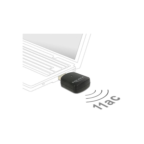Delock USB 3.0 kétsávos WLAN ac/a/b/g/n Mini Stick 867 Mb/s