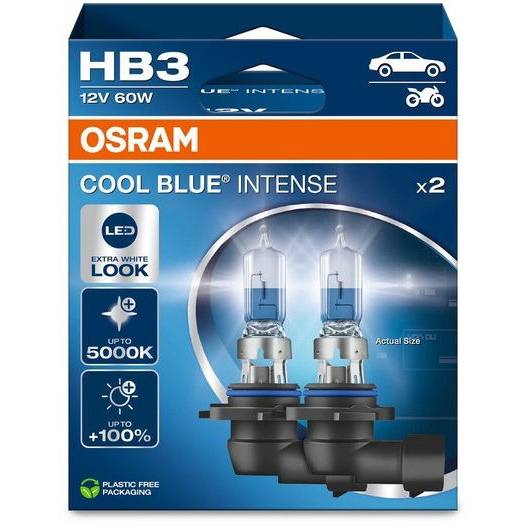 OSRAM HB3 Cool Blue Intense Next Generation, 12V, 60W, P20d, Duobox (9005CBN-2HB)