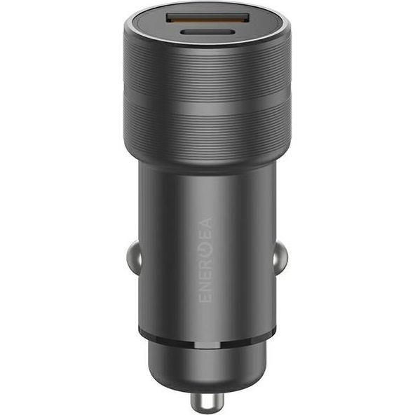 Energea Alu Drive PD20+ 1xUSB / 1xType-C autós szivargyújtó töltő, (PD-QC 3.0) 38W, szürke