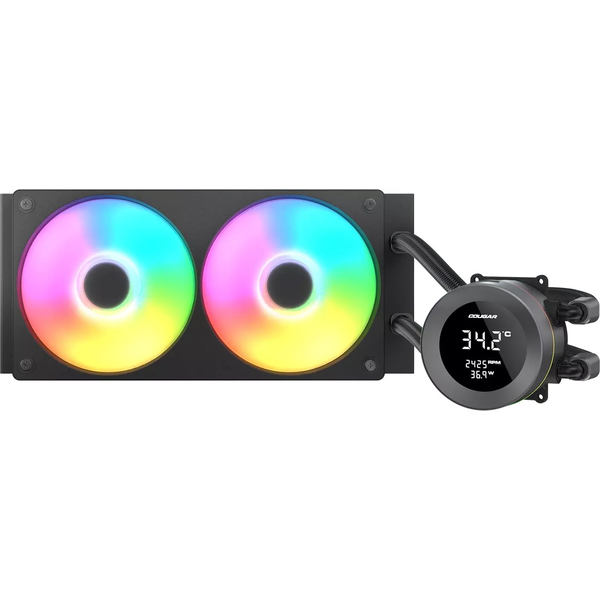 COUGAR CGR-PSDVARGB-B-240 Processor Alt-i-en væskekøler 12 cm Sort