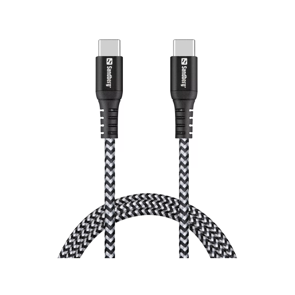 Sandberg 441-38 καλώδιο USB USB 2.0 USB C Μαύρος (Μαύρο), Γκρι
