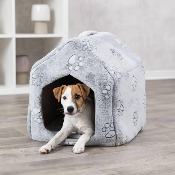 Cama Cueva Para Mascotas Nando Gris Claro 40x45x40 Cm Trixie