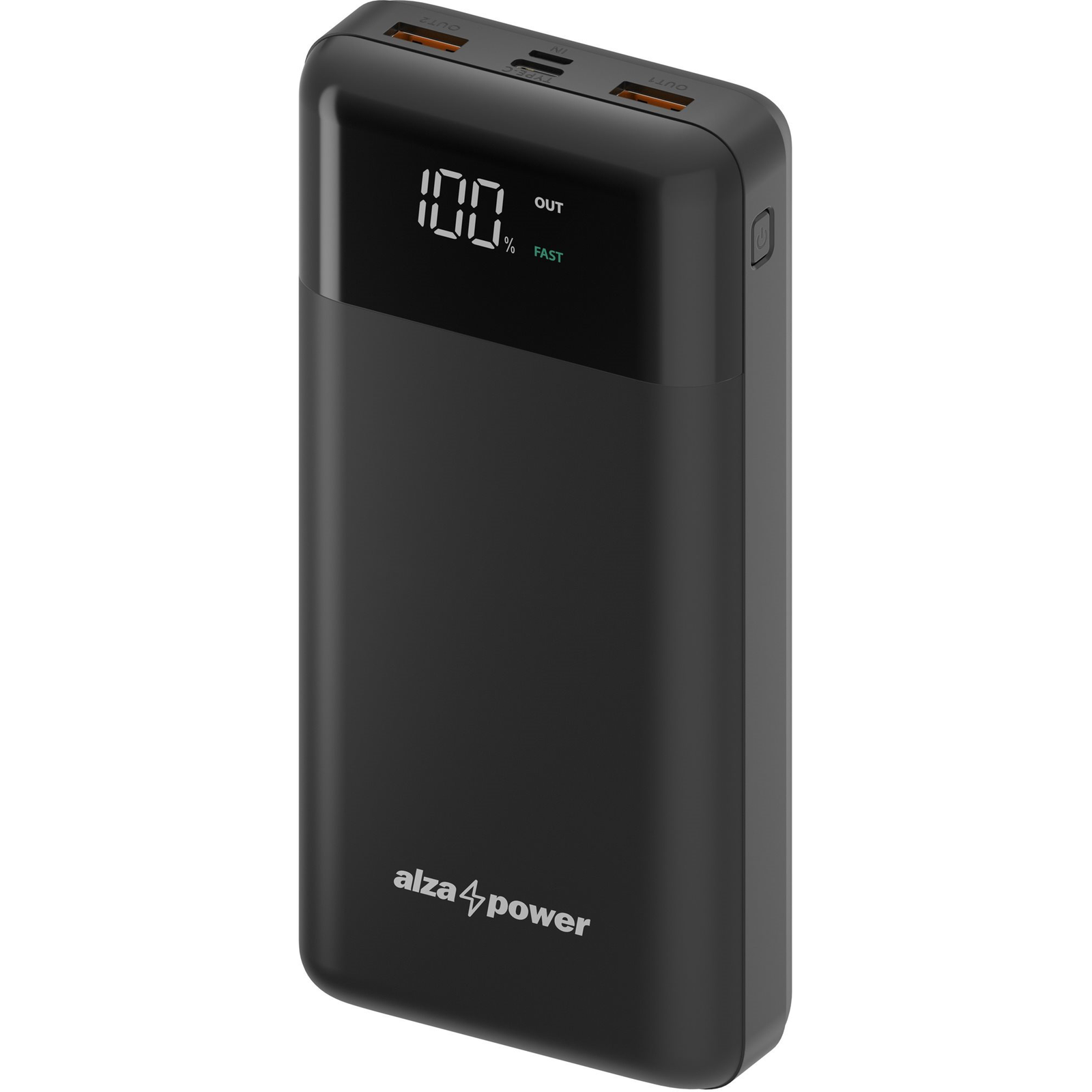 AlzaPower Parade 30000 mAh Power Delivery (20 W) - fekete (APW-PBPA30PDB)