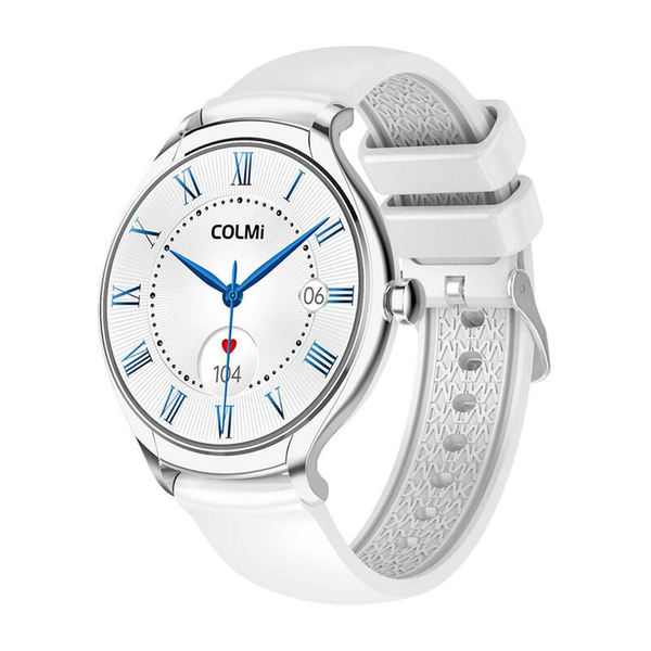 Smartwatch Colmi L10, 1.4", Bluetooth, сребрист, 39.5x39.5x10mm, комплект с USB кабел за зареждане