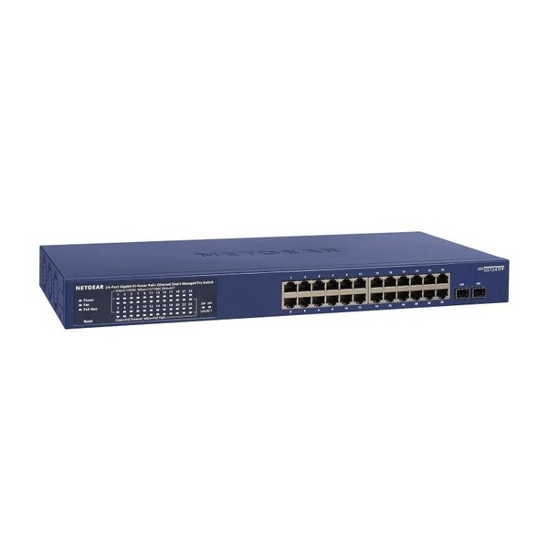 NETGEAR GS724TPv3 Administreret L2 Gigabit Ethernet (10/100/1000) Strøm over Ethernet (PoE) Grå