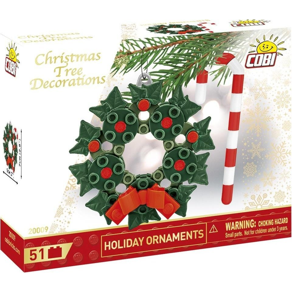 COBI: Ünnepi koszorú karácsonyfadísz építőjáték (20009) (5902251200091)