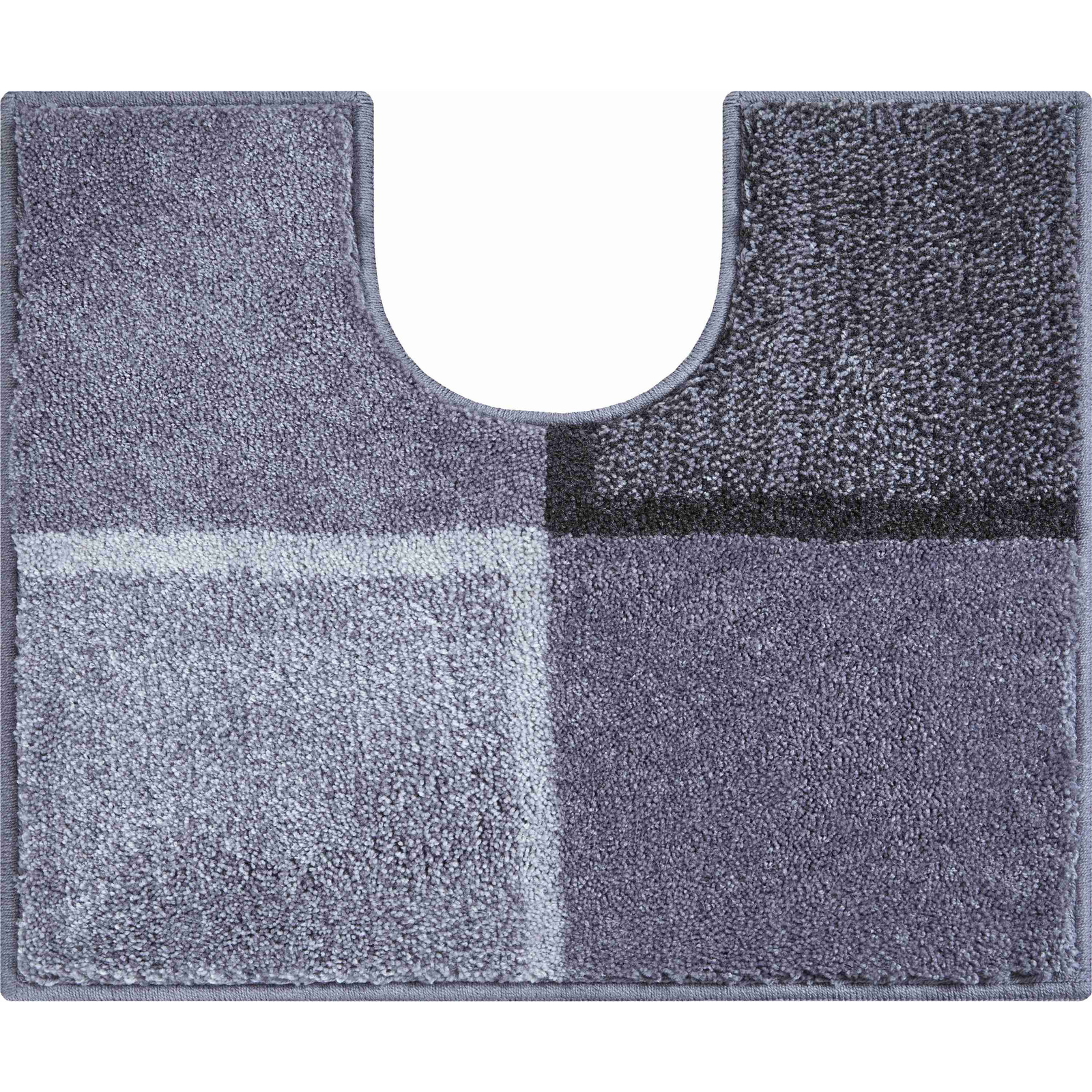 GRUND Diviso WC szőnyeg kivágással, 50×60 cm, szürke (B4124-006001096)