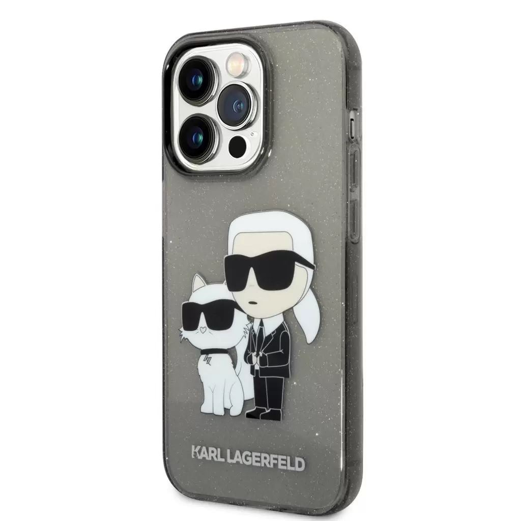 Karl Lagerfeld Apple iPhone 14 Pro tok fekete (KLHCP14LHNKCTGK ) (KLHCP14LHNKCTGK)