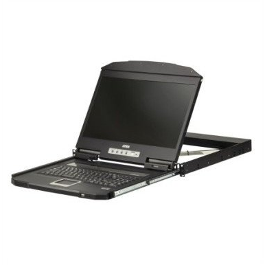 ATEN CL3700NW rack-konsol 47 cm (18.5") 1920 x 1080 pixel Metal, Plast Sort 1U