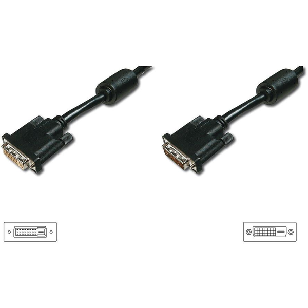 Audio-video kabel Assmann AK-320200-050-S černý 5 m