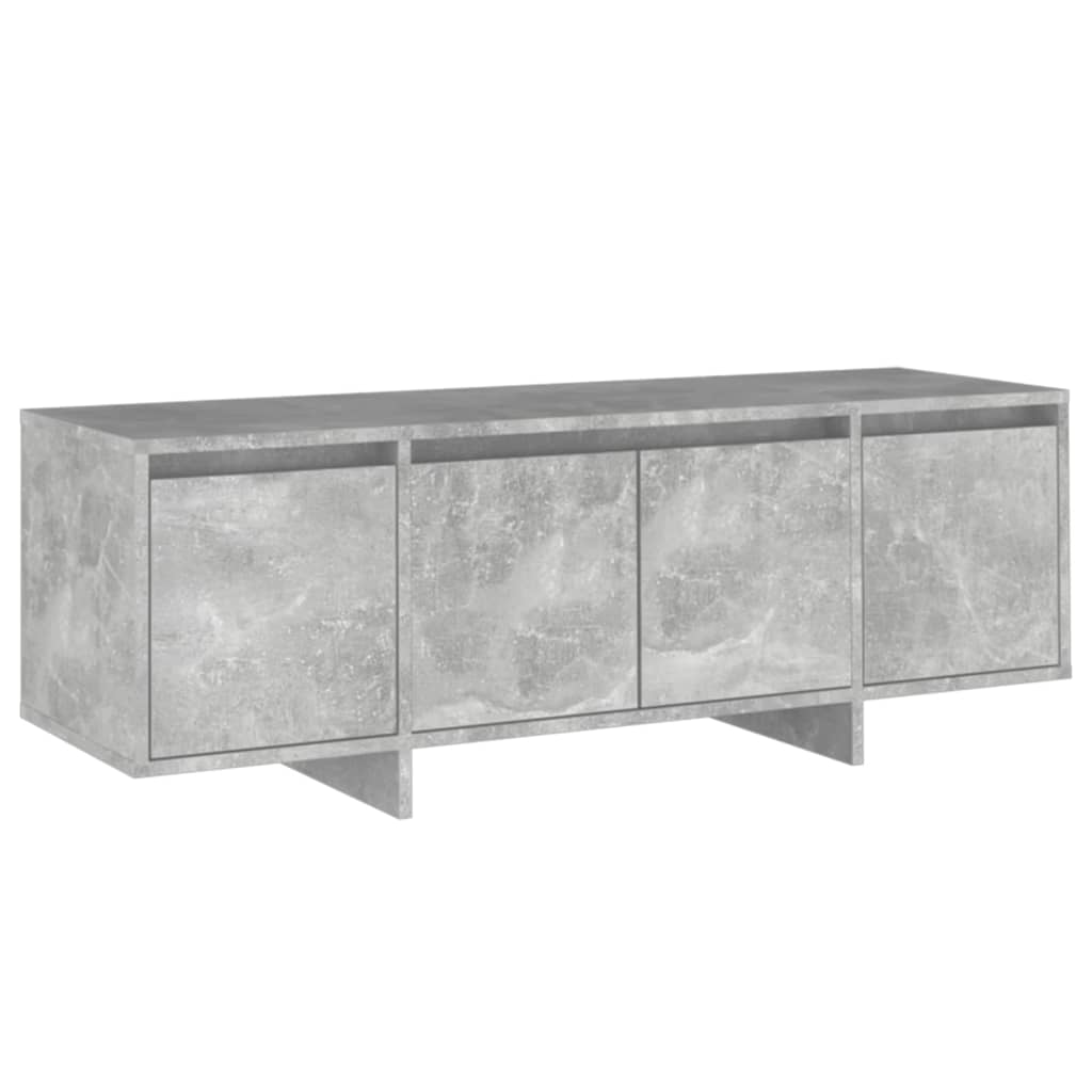 betonszürke forgácslap TV-szekrény 120 x 30 x 40,5 cm (809579)