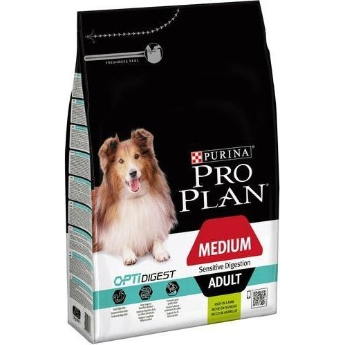 Pro Plan Adult Medium Sensitive Digestion Optidigest - Lamb Száraztáp 3 kg (83849)