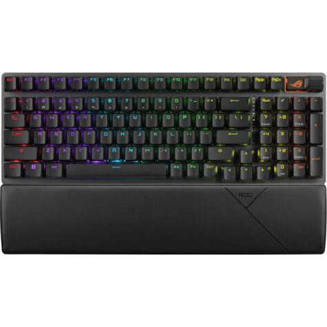 ASUS ROG Strix Scope II 96 Wireless πληκτρολόγιο Παιχνίδι USB + RF Wireless + Bluetooth QWERTZ Γερμανικός Μαύρος (Μαύρο)