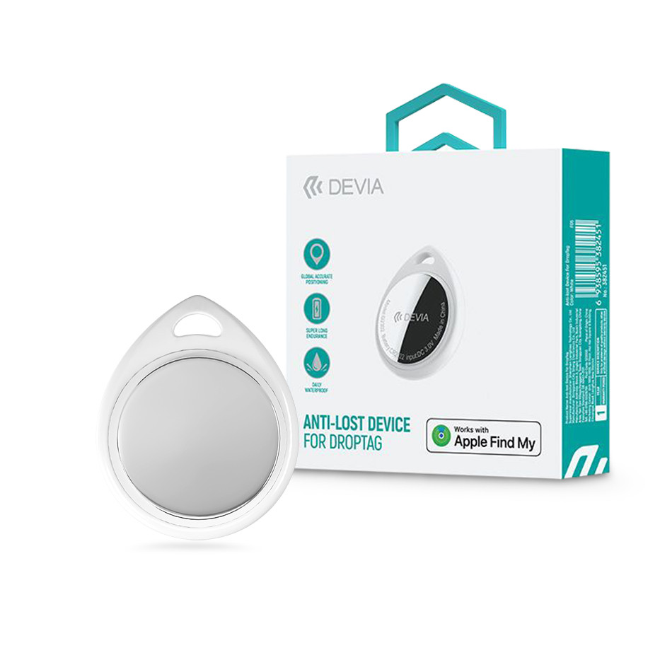 Devia bluetooth AirTag - Devia Anti-lost Device For DropTag - fehér (ST382451)