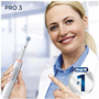 Braun Oral-B PRO 3 3000 elektromos fogkefe Sensitive Clean Alabaster white