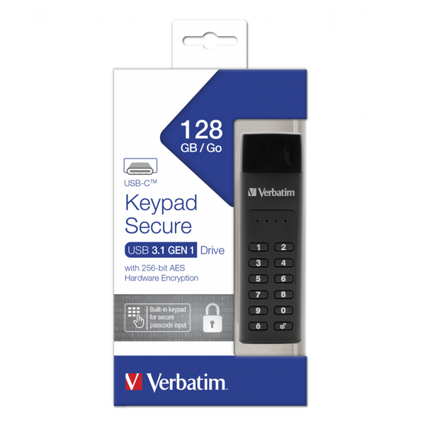 Verbatim 49432 USB-nøgle 128 GB USB Type-C 3.2 Gen 1 (3.1 Gen 1) Sort