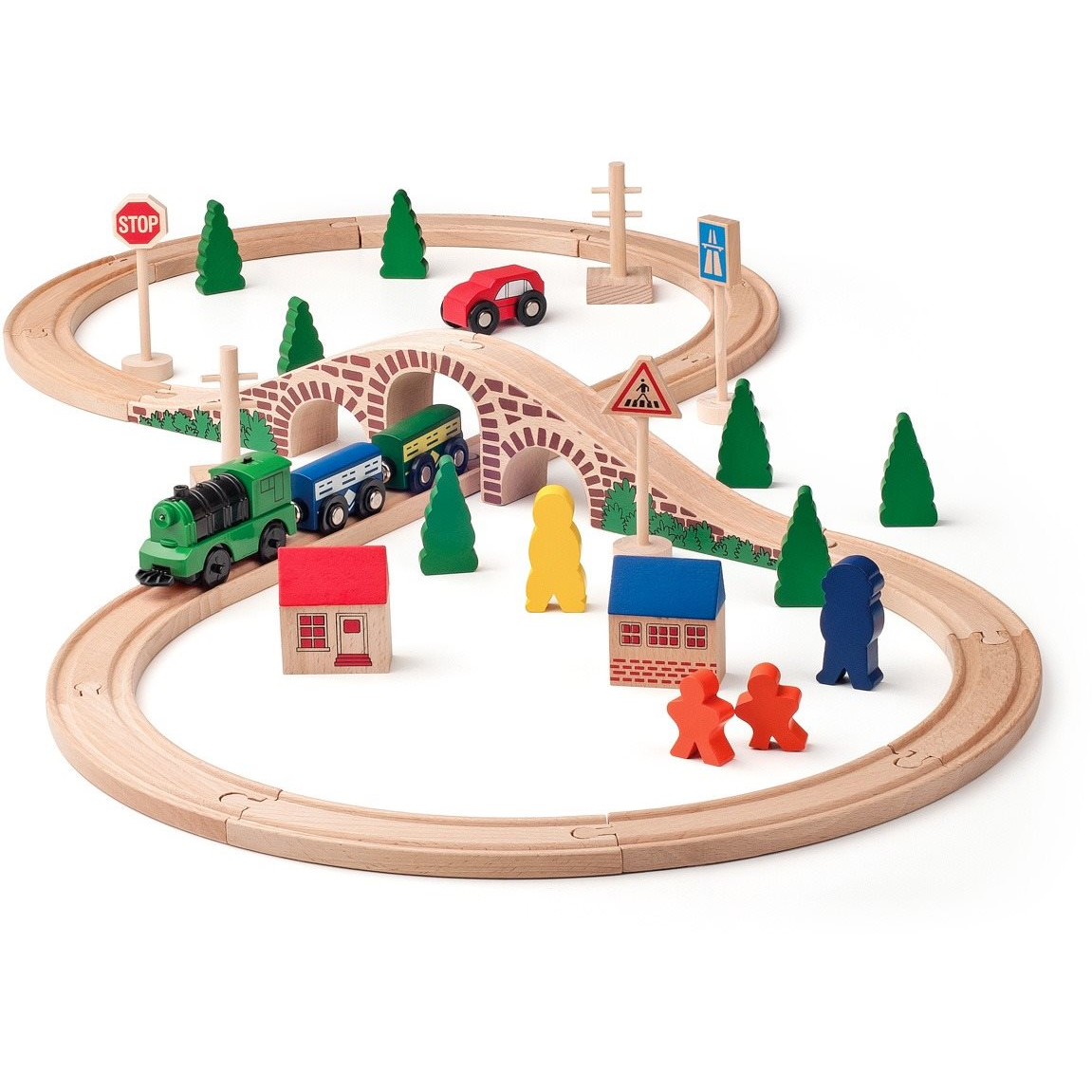 Woody 8-as alakú vasút elektromos mozdonnyal (8591864911219)