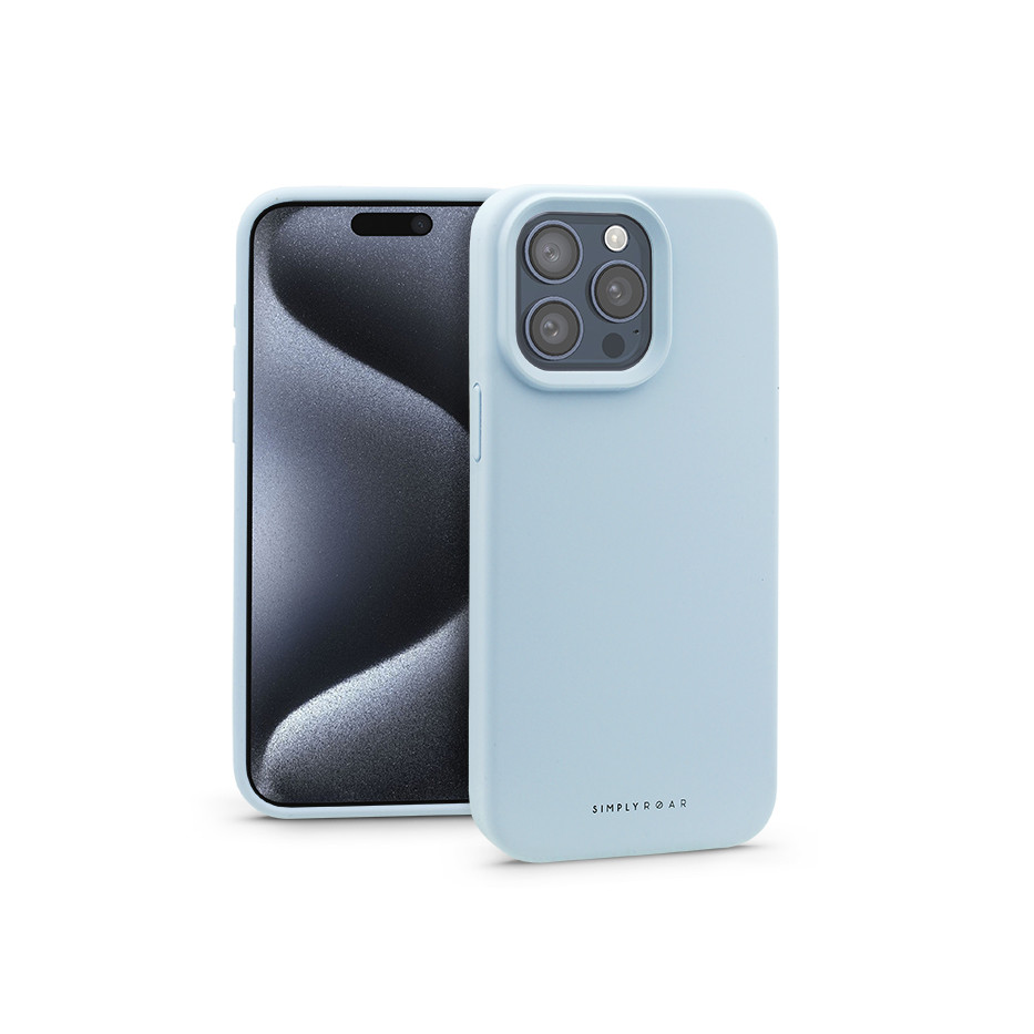 Apple iPhone 15 Pro szilikon hátlap - Roar Cloud Skin - kék (KC0871)