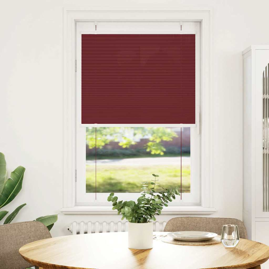 pliszírozott redőny Bordeaux piros 80x150 cm szövetszélesség (4015241)