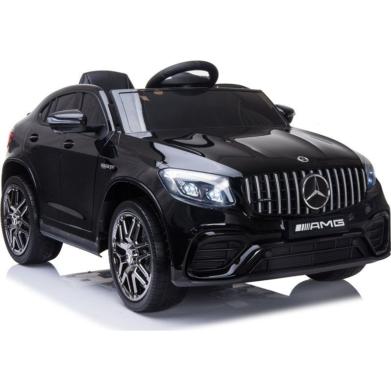 Mercedes GLC 63 S 12 V 5573 4 Motoros Elektromos Kisautó - 2.4 GHz, Szülői Távirányítóval, Nyitható Ajtóval, EVA Kerekekkel, Lakk Fekete (LEAN-5573)