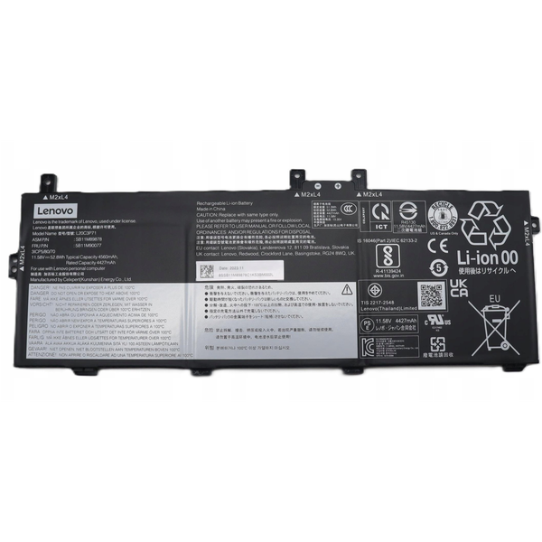 Akkumulátor IBM és Lenovo laptopokhoz, eredeti lítium-ion, 4560 mAh Lenovo