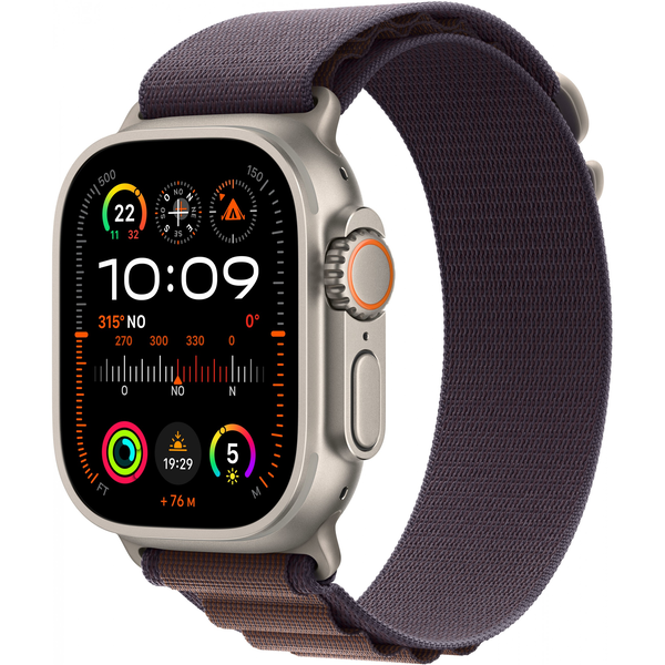 Apple Watch Ultra 2, GPS, Cellular, Корпус Titanium 49mm, Indigo Alpine Loop - Medium