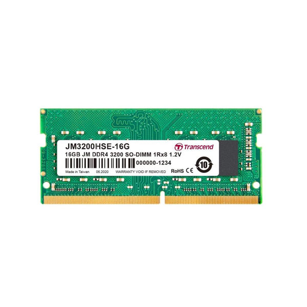 Transcend JetRam 16GB DDR4 3200MHz SO-DIMM Notebook RAM
