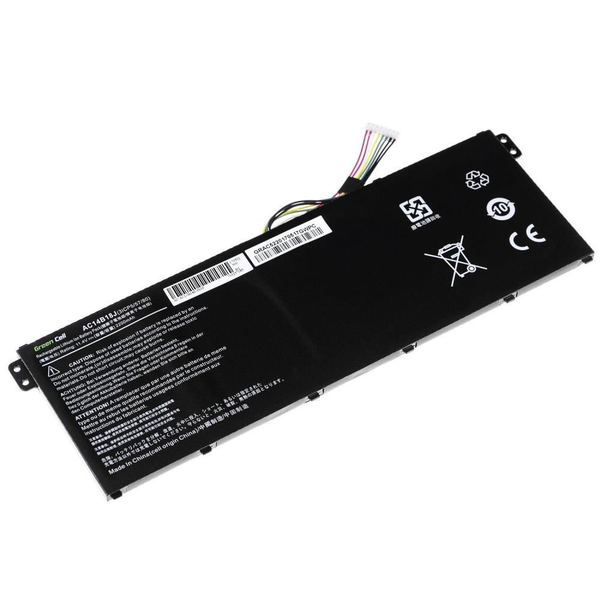 Батерия за лаптоп GREEN CELL, Acer Aspire E 11 ES1-111M ES1-131 E 15 ES1-512 Chromebook 11 CB3-111 13 CB5-311 AC14B3K, 11.4V, 2200mAh