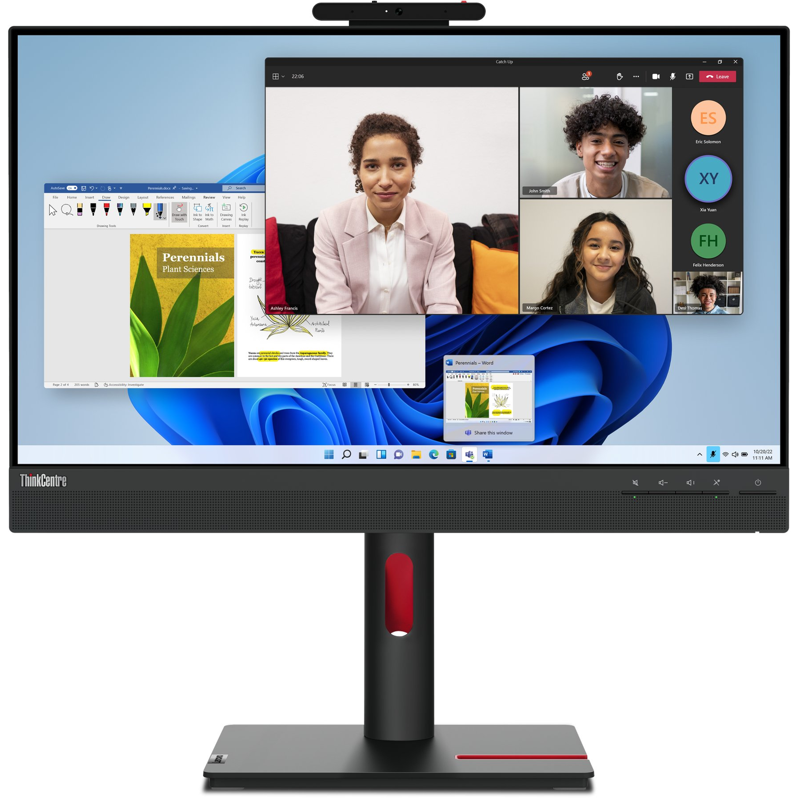Lenovo ThinkCentre TIO-24 Gen5 számítógép monitor 60,5 cm (23.8") 1920 x 1080 pixelek Full HD LED Fekete (Thinkcentre Tiny-In-One 24)